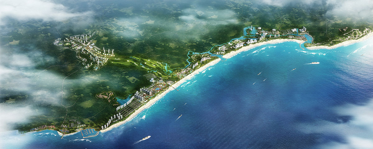 Masterplan for a new tourist destination in China by SOGDesign in collaboration with Teamer