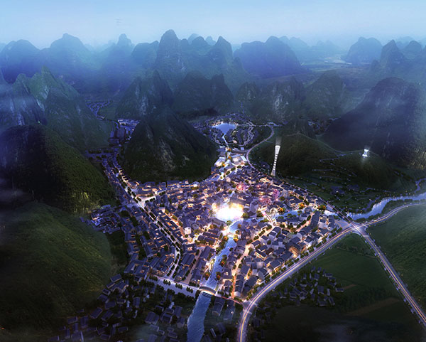 Masterplan for a new tourist destination in China. SOGDesign in Collaboration with Teamer