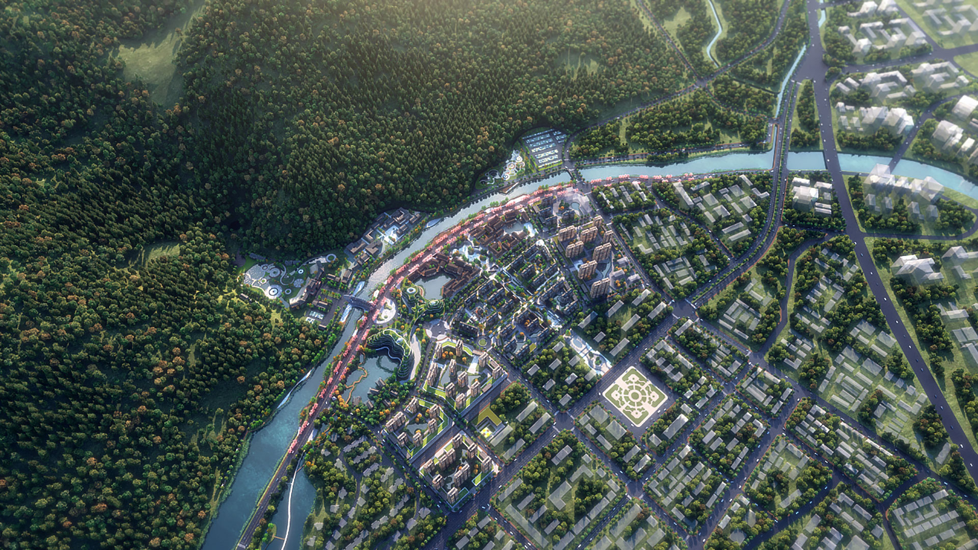 Masterplan for a new turistic destination in Hangzhou China