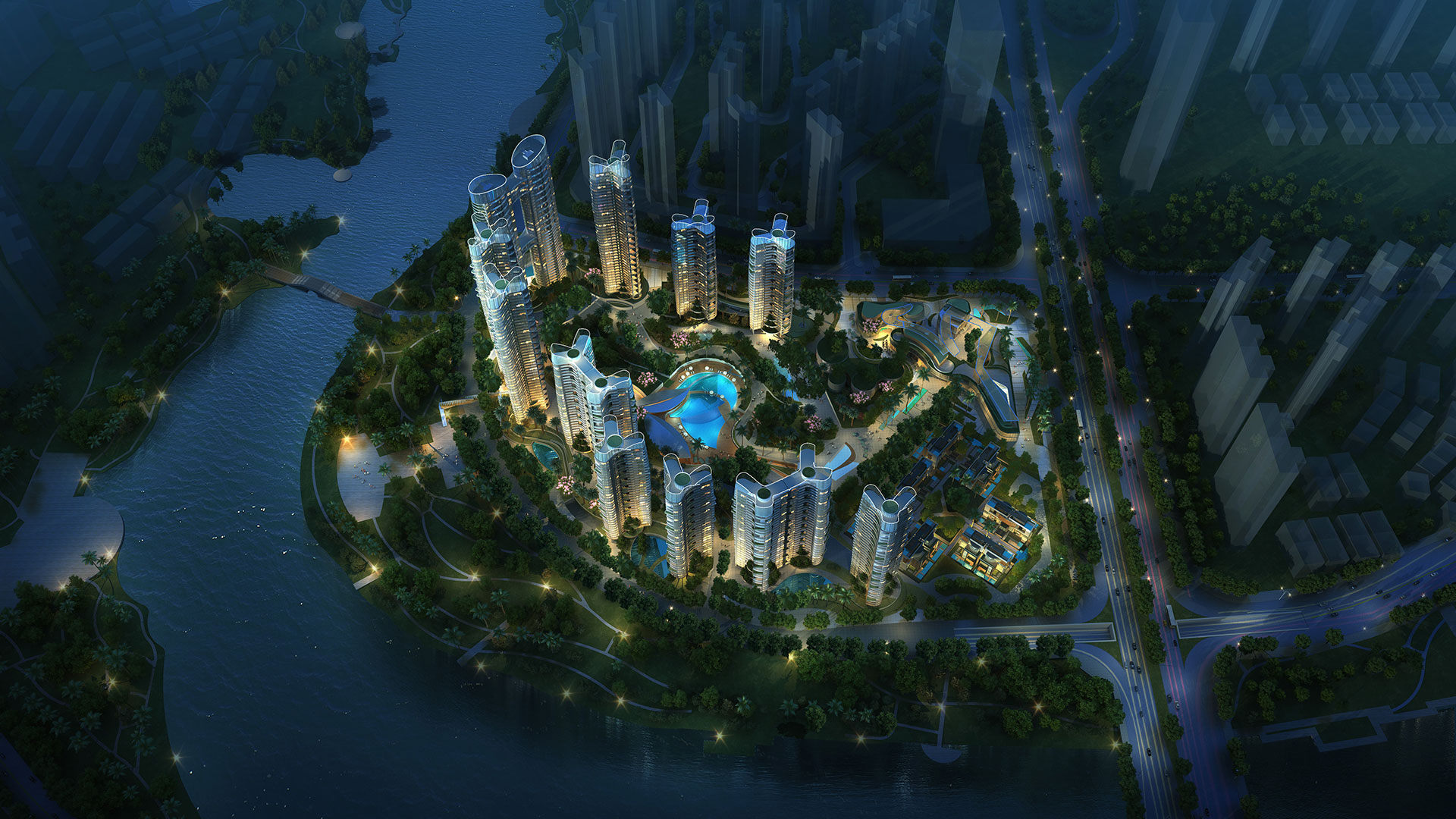 Jinshan Lake masterplan