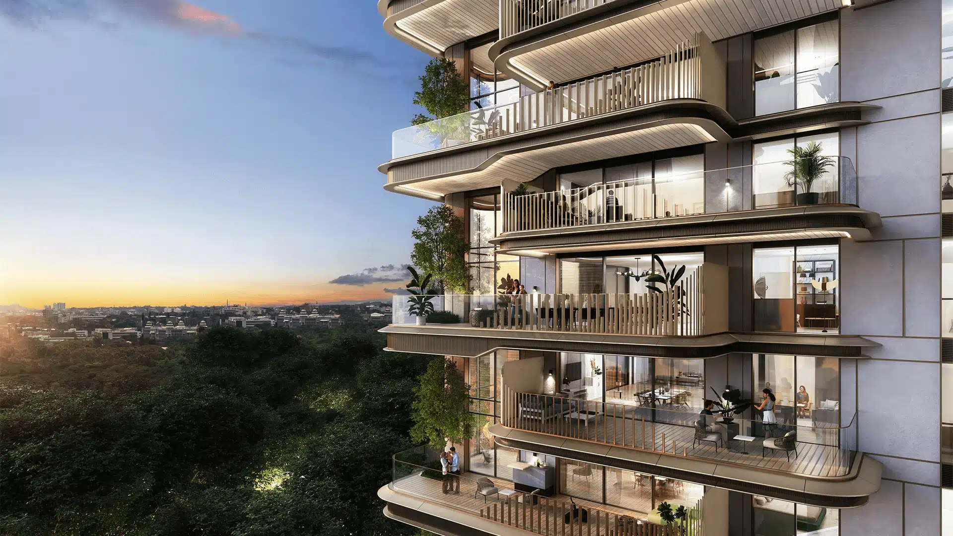 Double-height luxury apartments of 27 Summit soaring above Bangalore’s skyline