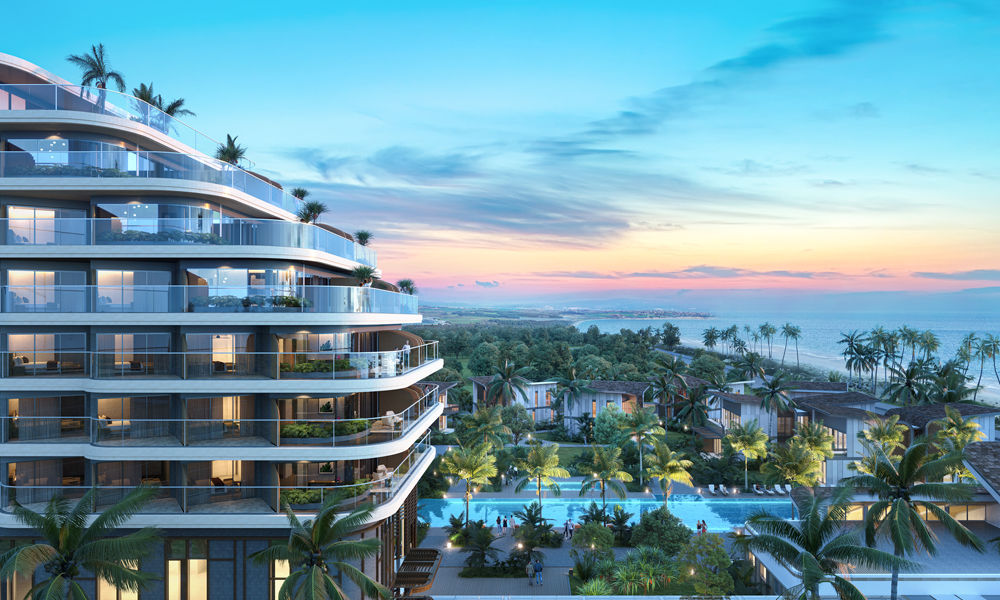 Terraced massing of Hai Hoa Beach Resort's hotel