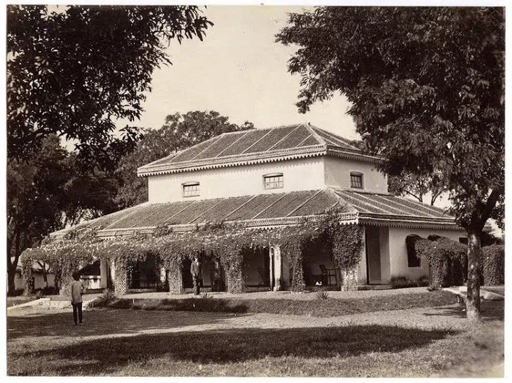 Veranda around heritage colonial bungalow