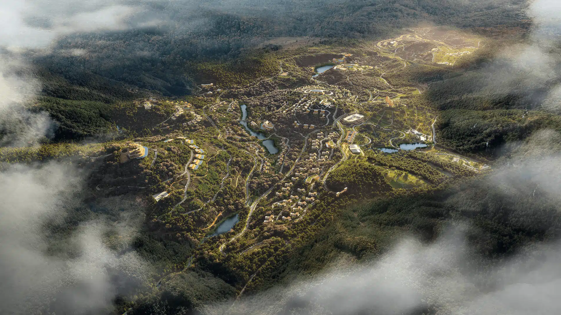 Eco Destination masterplan aerial view