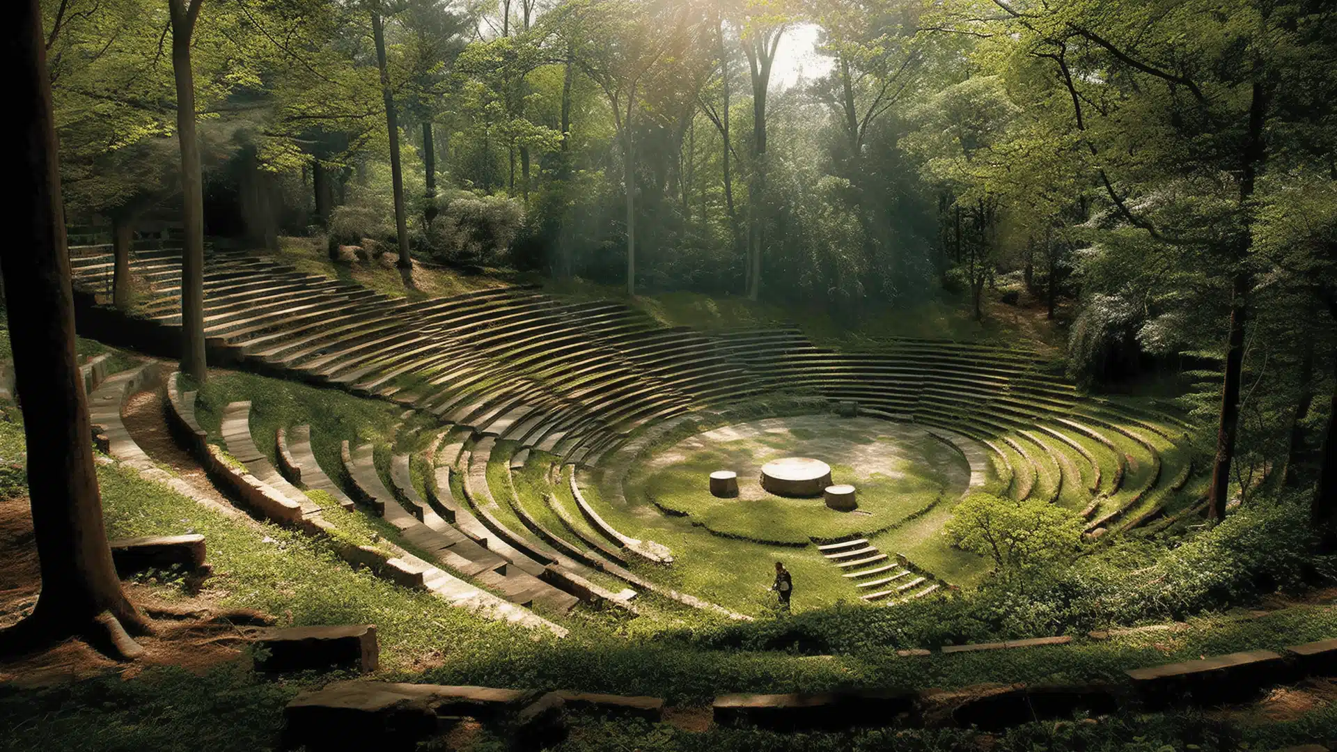 Amphitheatre in the forest