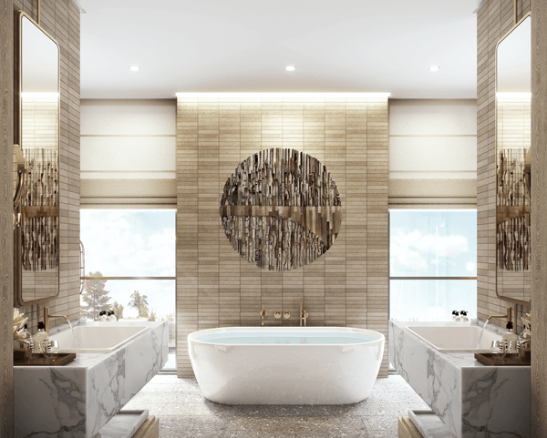 Hai Hoa beach resort bathroom villa interior design