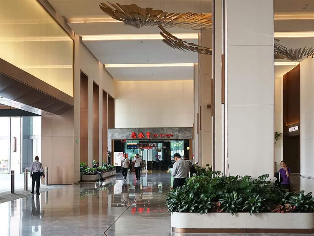 GWC Office Lobby AEI completion - modern and sophisticated interiors