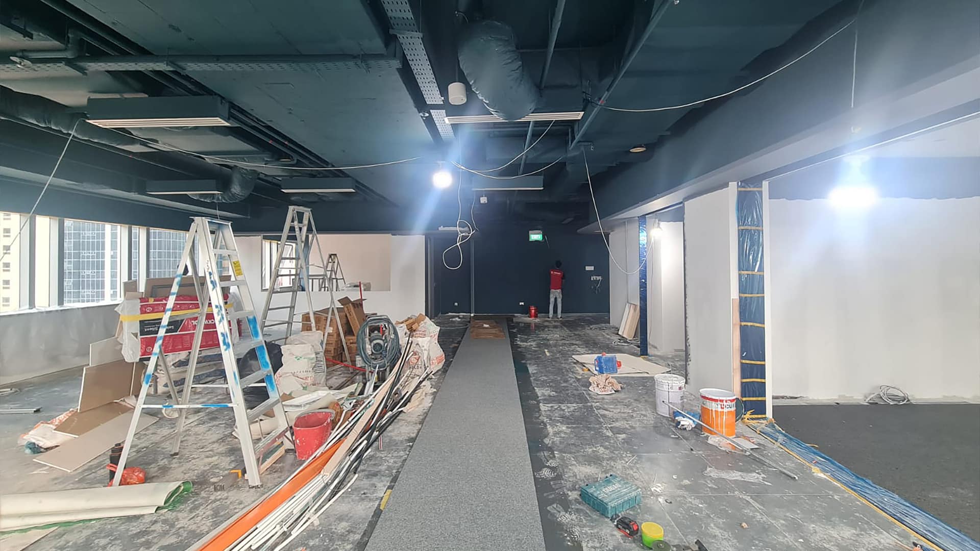 SOG design Telok Ayer Office - construction progress