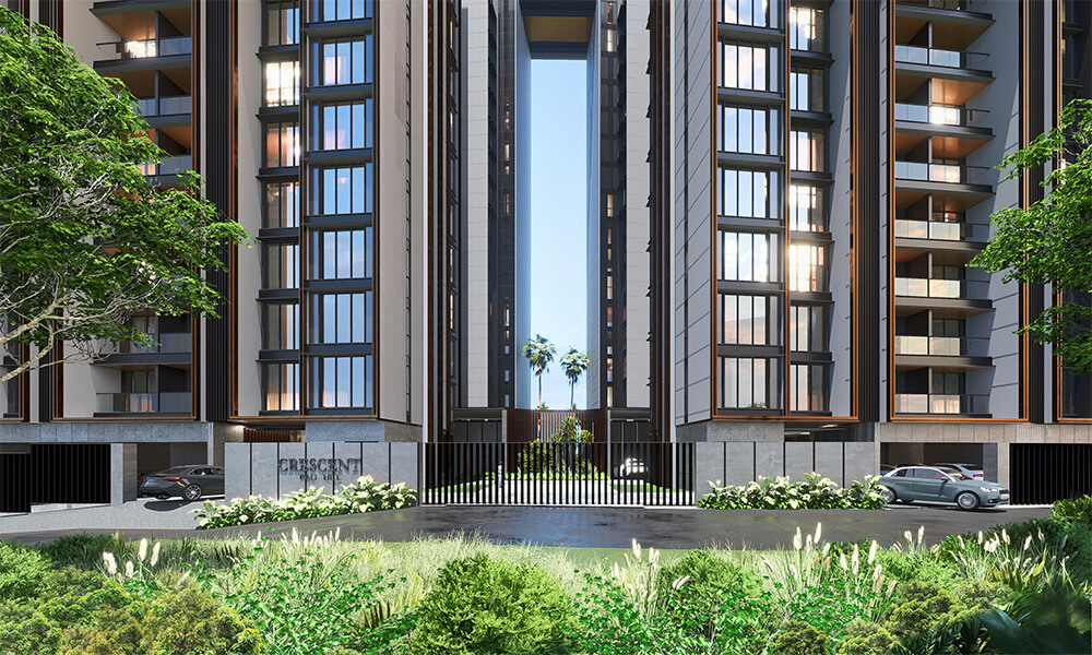 Entrance of Rustomjee Crescent