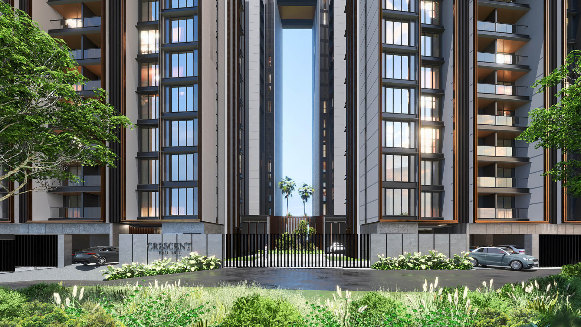 Entrance of Rustomjee Crescent