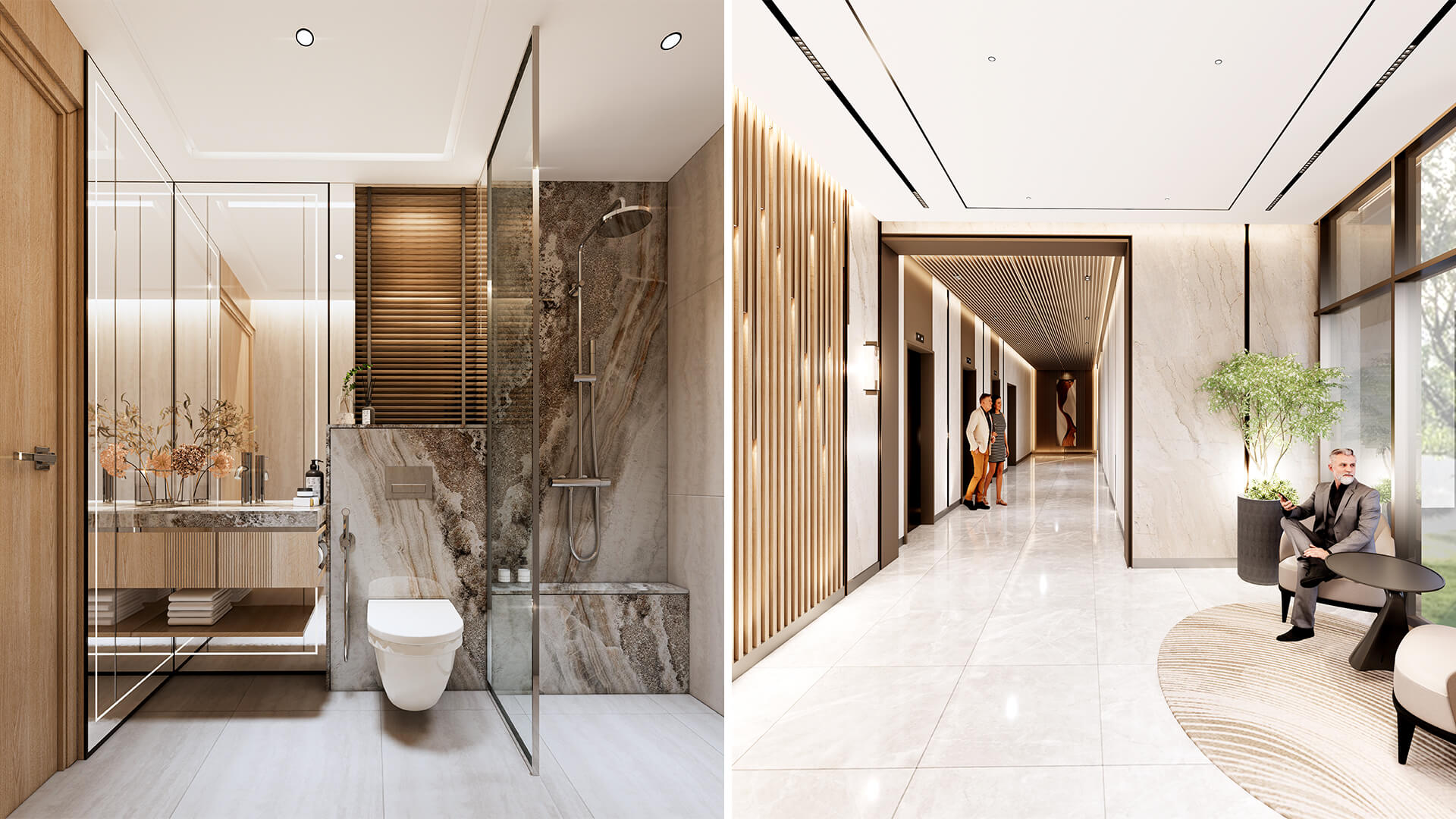 Rustomjee Crescent interior design - luxury living