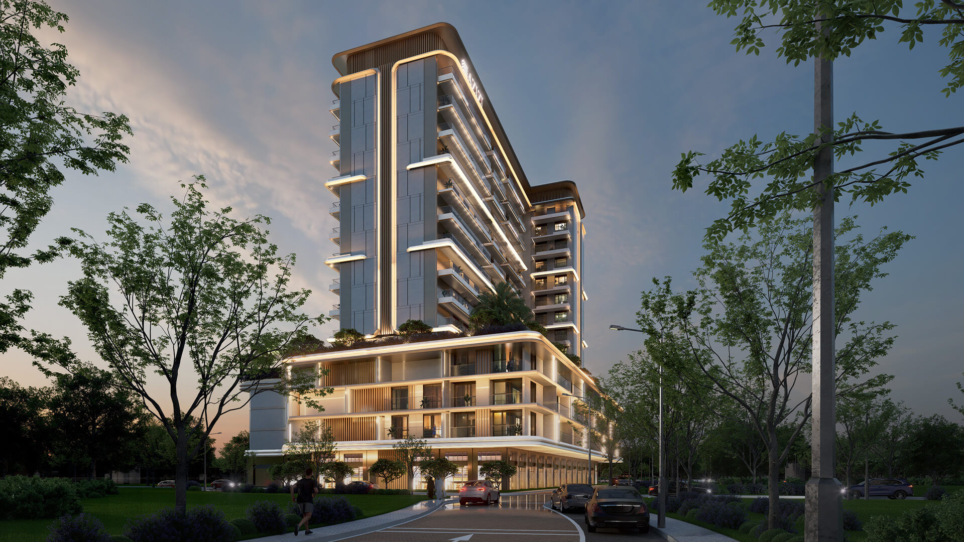 Azizi Noura - night view