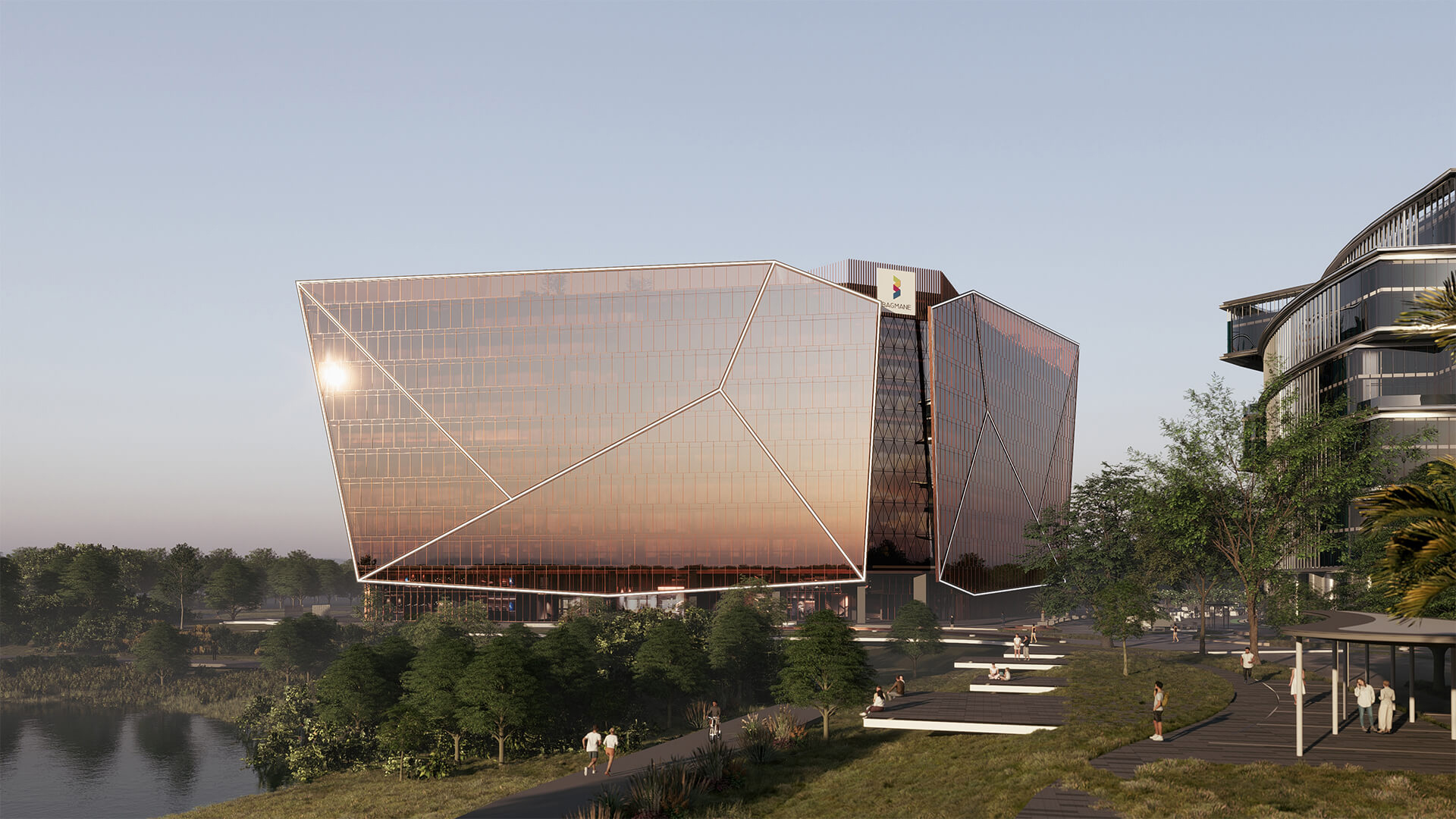 Aurora - view from lake promenade