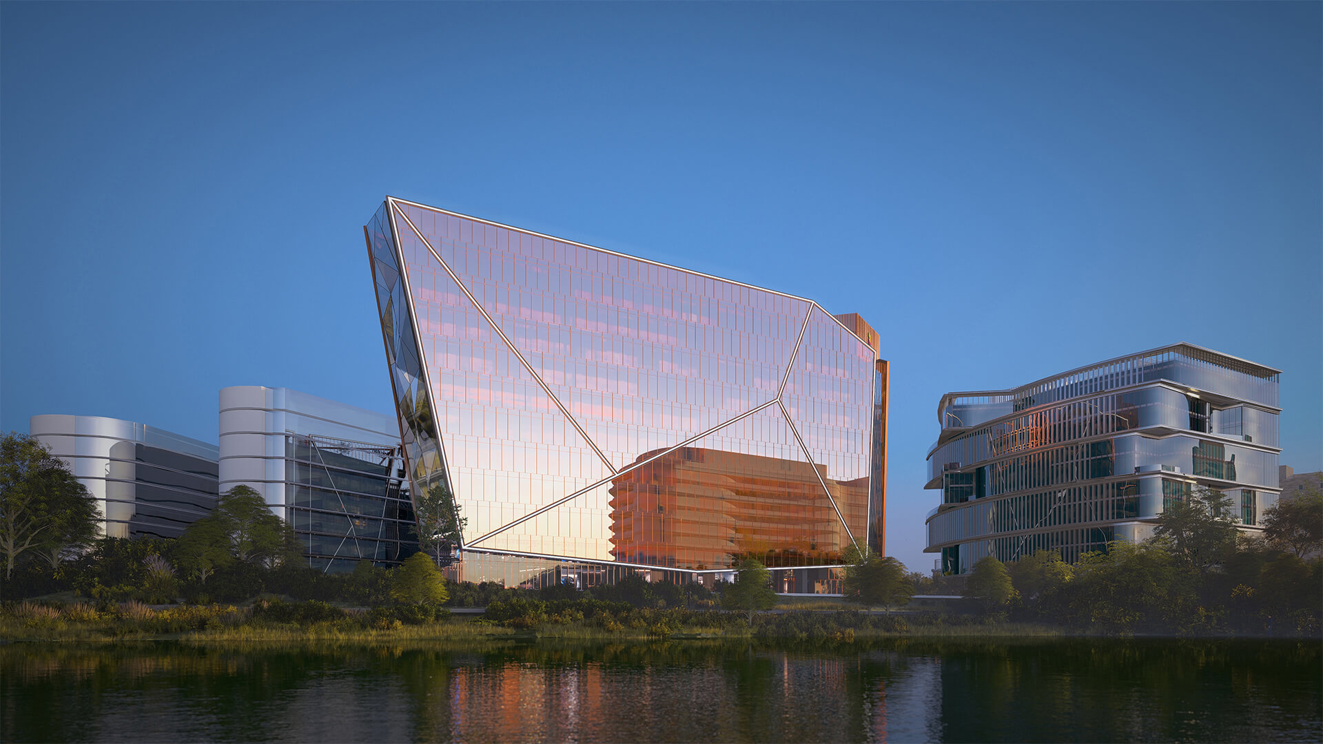 Aurora - view from the lake