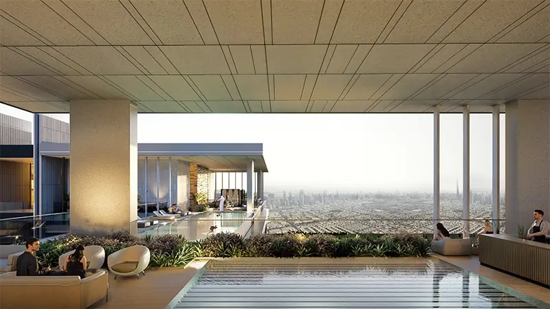 Azizi Milan Heights - rooftop swimming and wellness