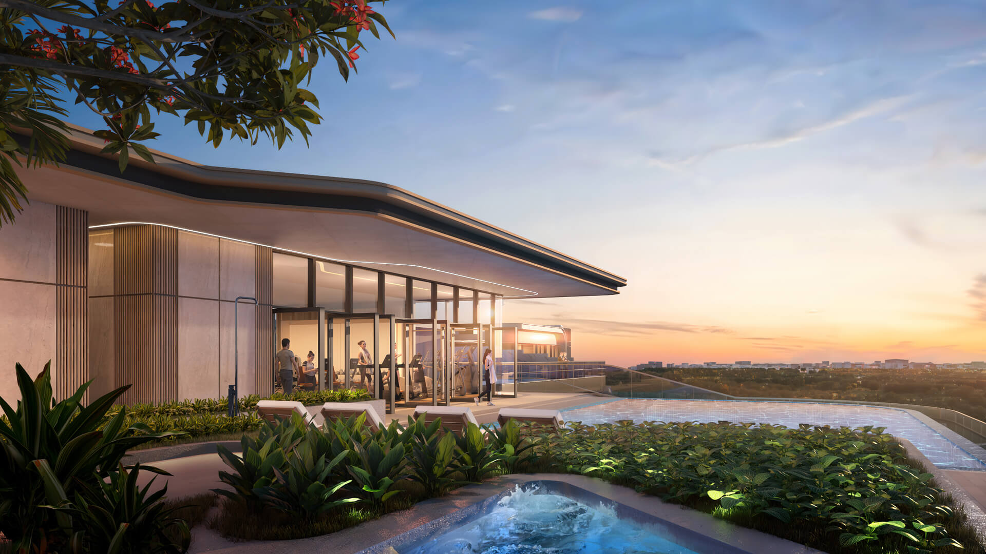 Elara Celestia Landscape - Rooftop pool