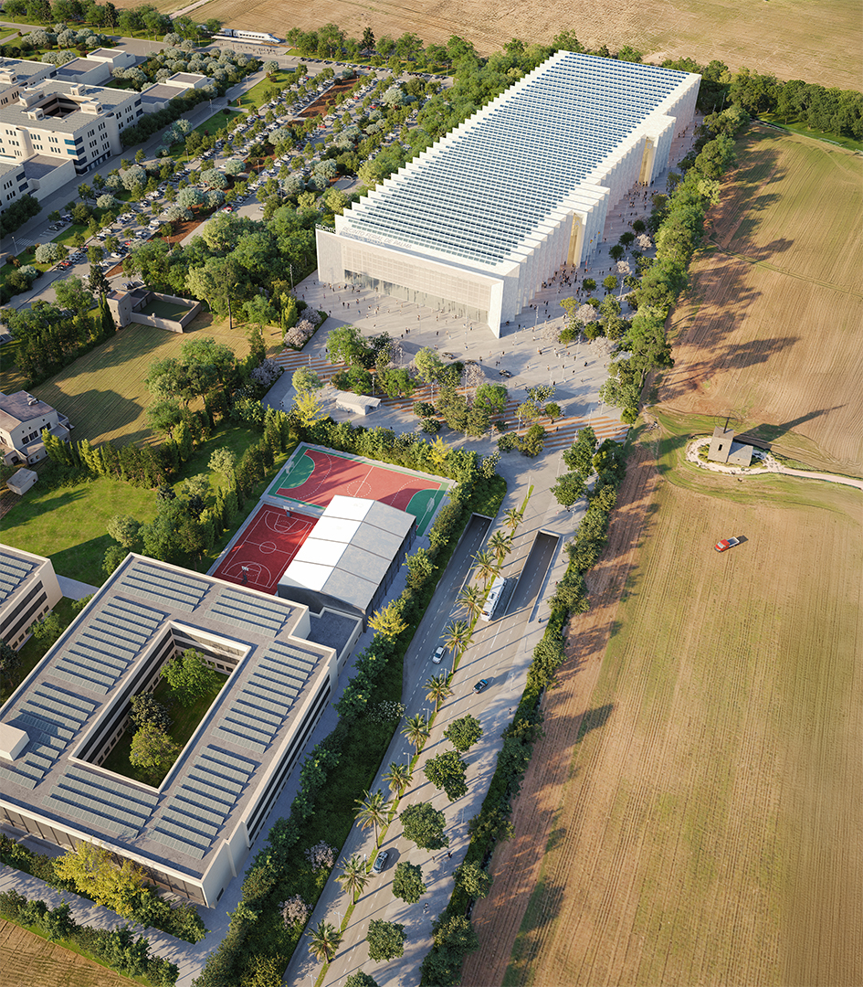 Palma de Mallorca Exhibition Centre - designed as a large public plaza that extends to outdoor spaces