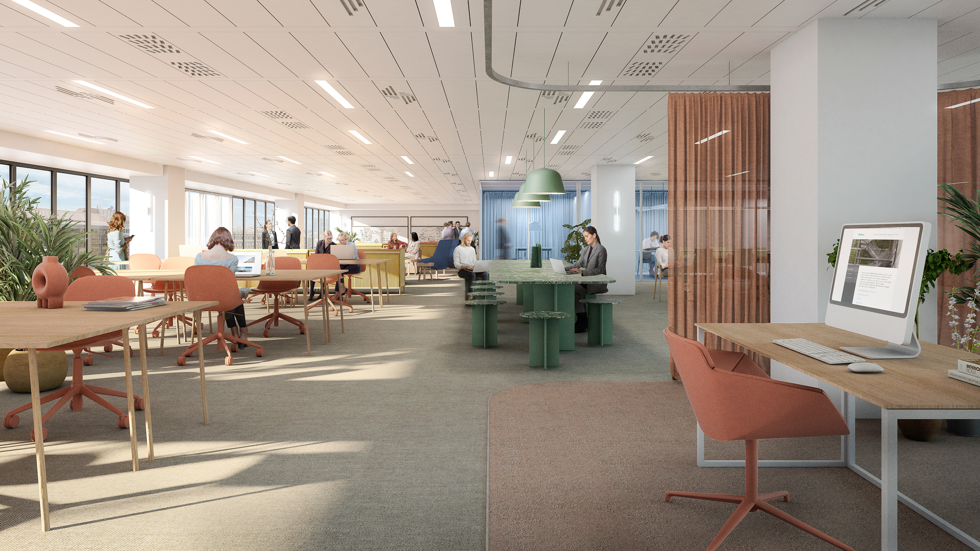 Acciona offices - open and adaptable work areas