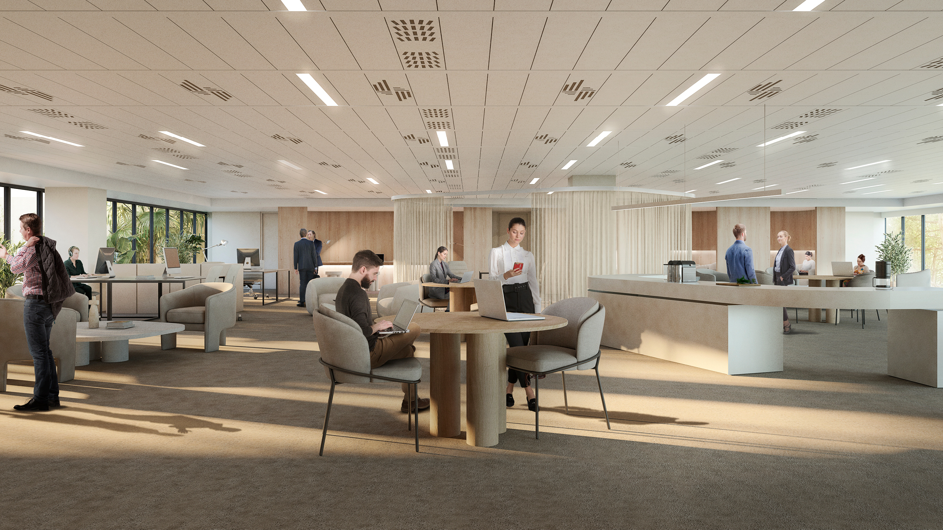 Acciona offices - welcoming natural light